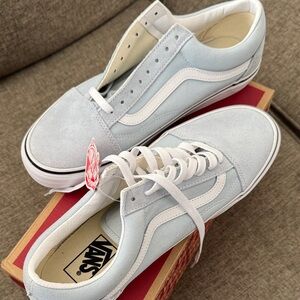 Vans Sky Blue and White Classic Sneakers
